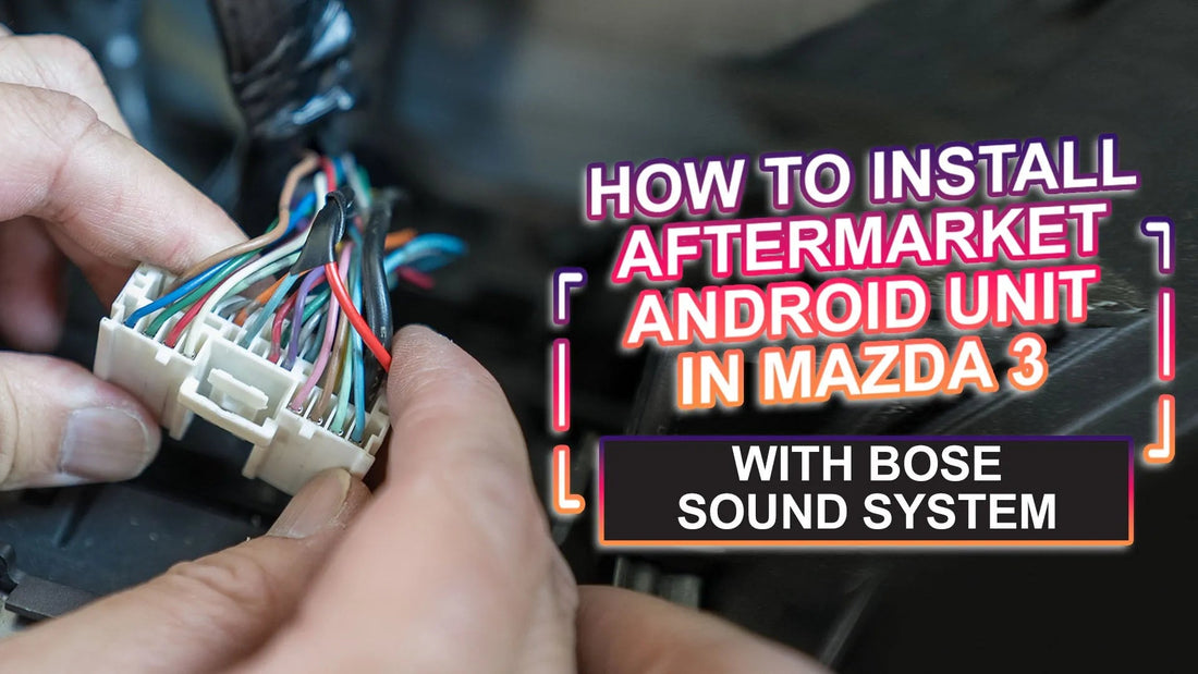 How to wire up an aftermarket android head unit to the Bose sound system