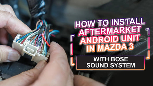 How to wire up an aftermarket android head unit to the Bose sound system
