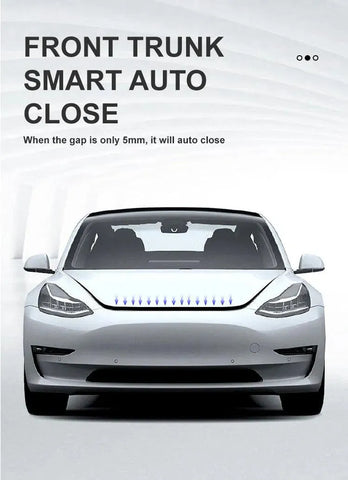 Tesla frunk is auto closing when the gap is only 5mm Tesla frunk is auto closing when the gap is only 5mm