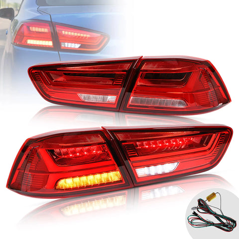 Mitsubishi Lancer 2008-2018 Evo X - Vland Sequential LED Tail Lights Mitsubishi Lancer 2008-2018 Evo X - Vland Sequential LED Tail Lights