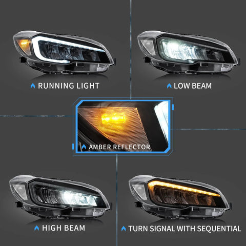 Subaru WRX 2015-2021 - Vland Sequential Head Lights Subaru WRX 2015-2021 - Vland Sequential Head Lights