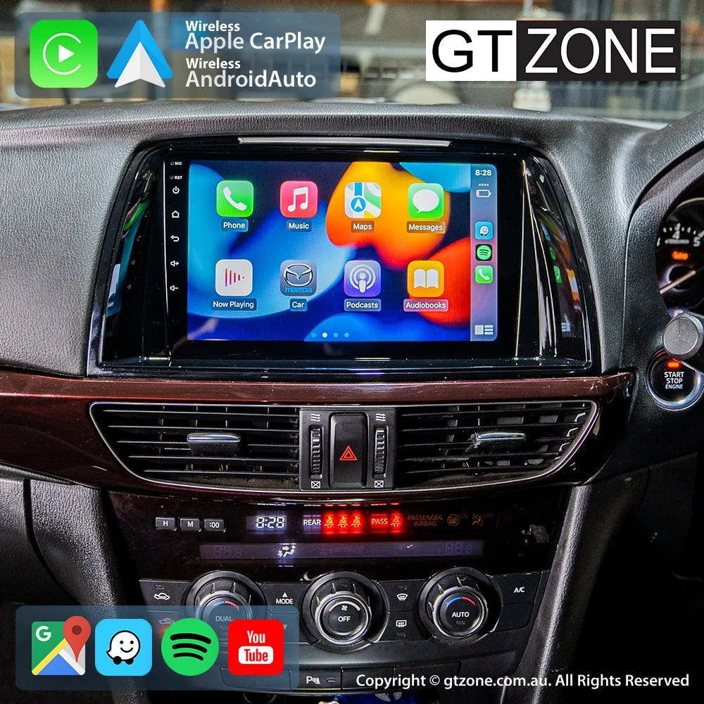Mazda 6 Head Unit Upgrade Kit (2013) - 9inch Wireless Multitouch Smartscreen with Apple Carplay Android Auto Mazda 6 Head Unit Upgrade Kit (2013) - 9inch Wireless Multitouch Smartscreen with Apple Carplay Android Auto