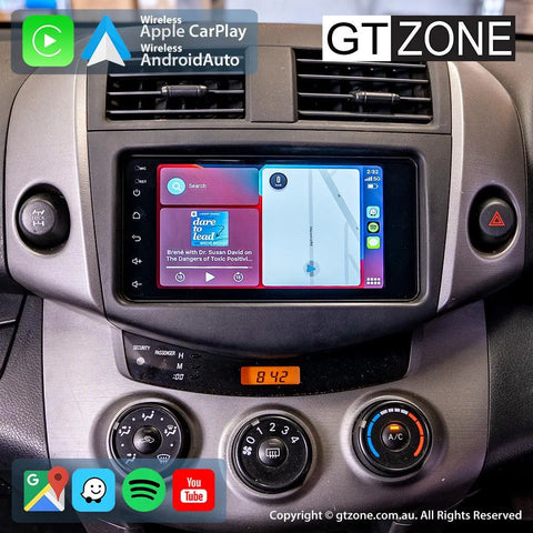 Toyota RAV4 Head Unit Upgrade Kit (2006-2011) - 7inch Wireless Multitouch Smartscreen with Apple Carplay Android Auto Toyota RAV4 Head Unit Upgrade Kit (2006-2011) - 7inch Wireless Multitouch Smartscreen with Apple Carplay Android Auto