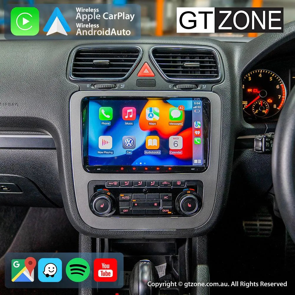 Volkswagen Eos Head Unit Upgrade Kit (2007-2014) - 9inch Wireless Multitouch Smartscreen with Apple Carplay Android Auto Volkswagen Eos Head Unit Upgrade Kit (2007-2014) - 9inch Wireless Multitouch Smartscreen with Apple Carplay Android Auto