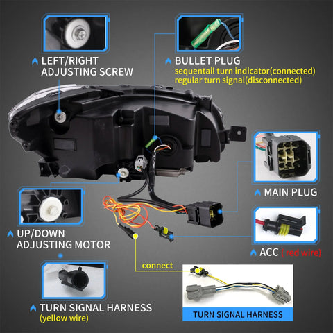 Subaru WRX 2015-2021 - Vland Sequential Head Lights Subaru WRX 2015-2021 - Vland Sequential Head Lights