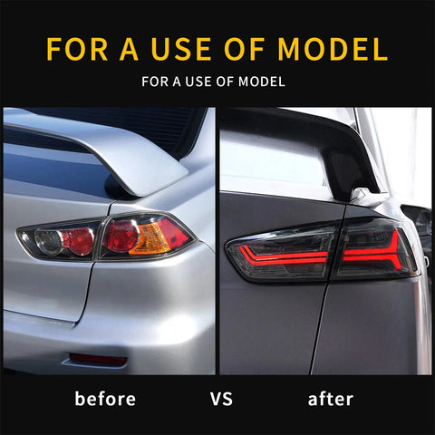 Mitsubishi Lancer 2008-2018 Evo X - Vland Sequential LED Tail Lights Mitsubishi Lancer 2008-2018 Evo X - Vland Sequential LED Tail Lights