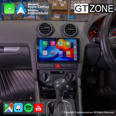 Audi A3 Head Unit Upgrade Kit (2003-2007) - 9inch Wireless Multitouch Smartscreen with Apple Carplay Android Auto Audi A3 Head Unit Upgrade Kit (2003-2007) - 9inch Wireless Multitouch Smartscreen with Apple Carplay Android Auto