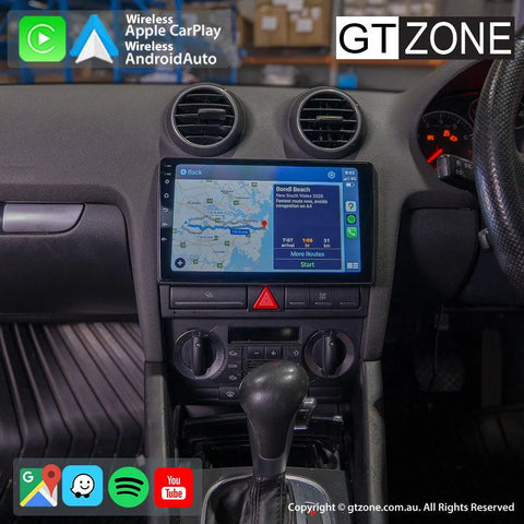 Audi A3 Head Unit Upgrade Kit (2003-2007) - 9inch Wireless Multitouch Smartscreen with Apple Carplay Android Auto Audi A3 Head Unit Upgrade Kit (2003-2007) - 9inch Wireless Multitouch Smartscreen with Apple Carplay Android Auto