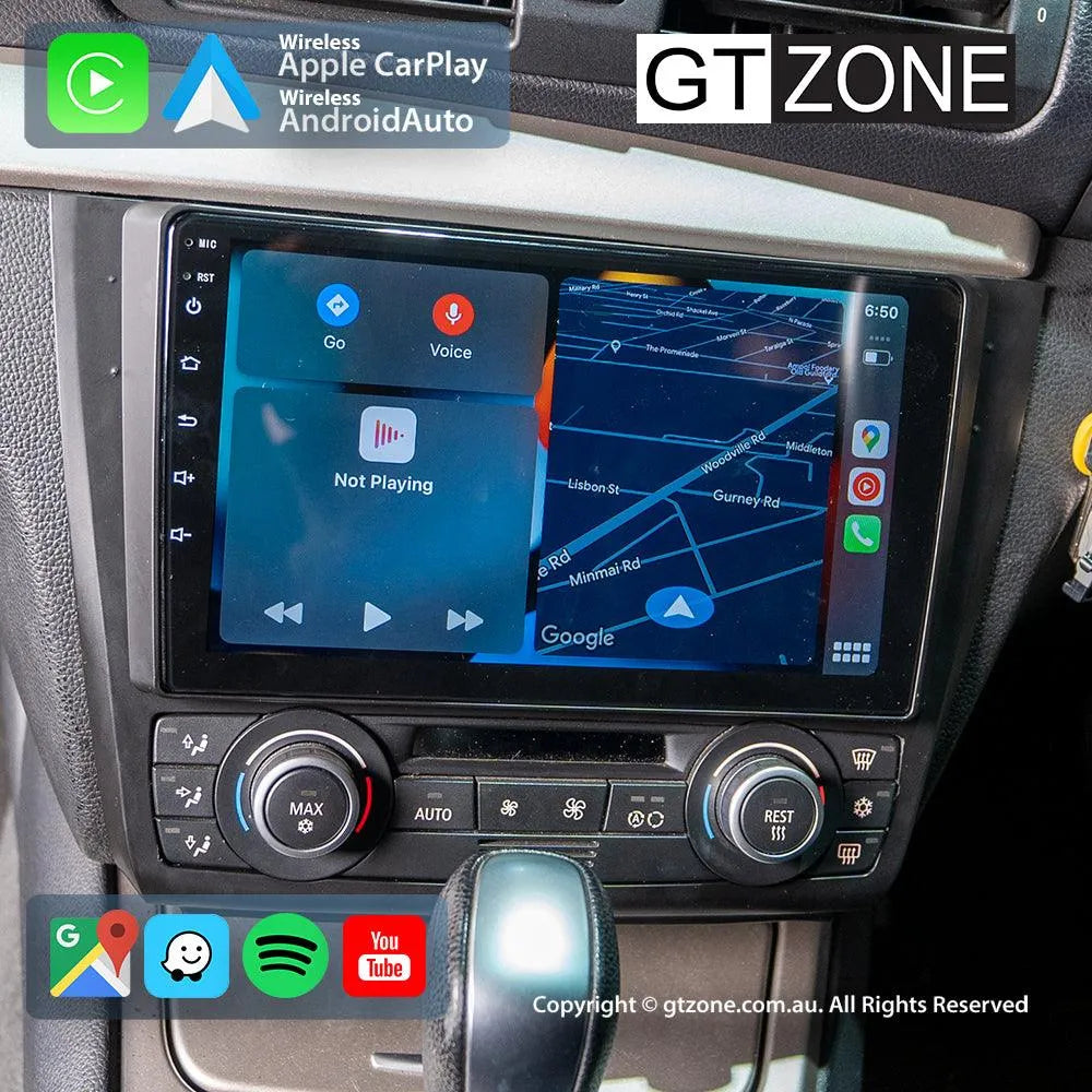 BMW 1-Series Auto-AC Head Unit Upgrade Kit (2004-2011) - 9inch Wireless Multitouch Smartscreen with Apple Carplay Android Auto BMW 1-Series Auto-AC Head Unit Upgrade Kit (2004-2011) - 9inch Wireless Multitouch Smartscreen with Apple Carplay Android Auto