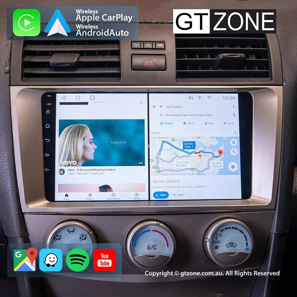 Toyota Camry Aurion Head Unit Upgrade Kit (2006-2011) - 9inch Wireless MultiTouch Smartscreen with Apple Carplay Android Auto Toyota Camry Aurion Head Unit Upgrade Kit (2006-2011) - 9inch Wireless MultiTouch Smartscreen with Apple Carplay Android Auto