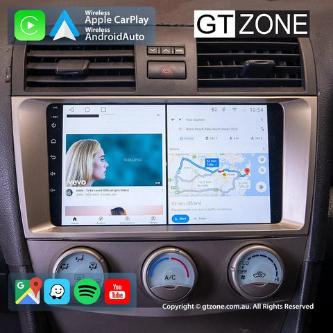 Toyota Camry Aurion Head Unit Upgrade Kit (2006-2011) - 9inch Wireless MultiTouch Smartscreen with Apple Carplay Android Auto Toyota Camry Aurion Head Unit Upgrade Kit (2006-2011) - 9inch Wireless MultiTouch Smartscreen with Apple Carplay Android Auto