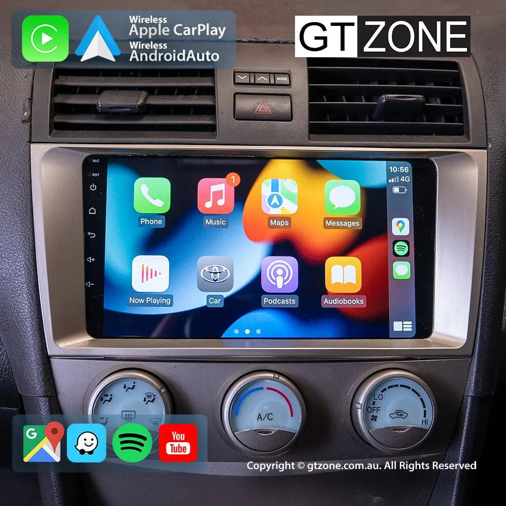 Toyota Camry Aurion Head Unit Upgrade Kit (2006-2011) - 9inch Wireless MultiTouch Smartscreen with Apple Carplay Android Auto Toyota Camry Aurion Head Unit Upgrade Kit (2006-2011) - 9inch Wireless MultiTouch Smartscreen with Apple Carplay Android Auto