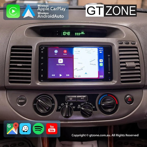 Toyota Camry Head Unit Upgrade Kit (2002-2006) - 7inch Wireless MultiTouch Smartscreen with Apple Carplay Android Auto Toyota Camry Head Unit Upgrade Kit (2002-2006) - 7inch Wireless MultiTouch Smartscreen with Apple Carplay Android Auto