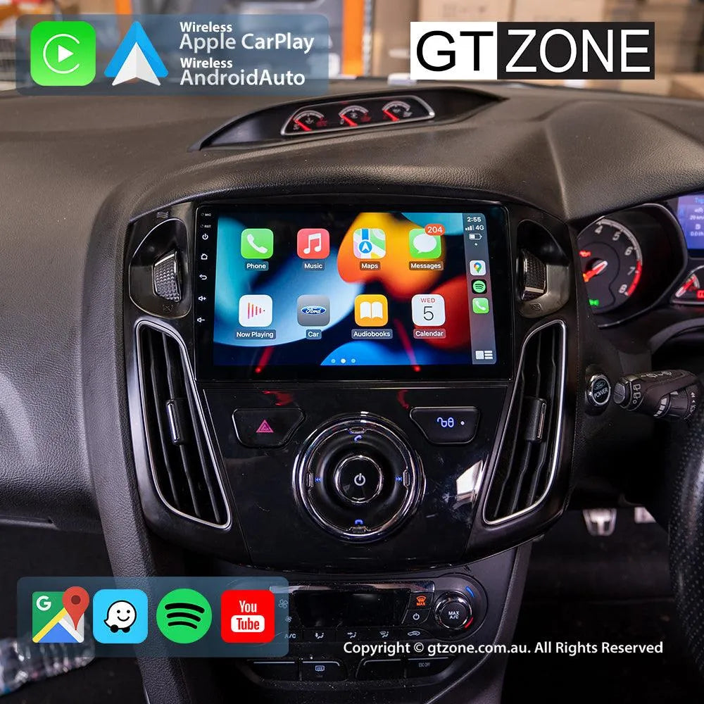 Ford Focus Head Unit Upgrade Kit (2012-2018) - 9inch Wireless Multitouch Smartscreen with Apple Carplay Android Auto Ford Focus Head Unit Upgrade Kit (2012-2018) - 9inch Wireless Multitouch Smartscreen with Apple Carplay Android Auto