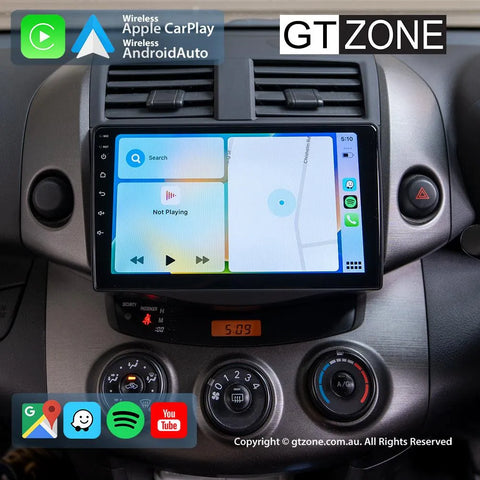 Toyota RAV4 Head Unit Upgrade Kit (2006-2011) - 9inch Wireless Multitouch Smartscreen with Apple Carplay Android Auto Toyota RAV4 Head Unit Upgrade Kit (2006-2011) - 9inch Wireless Multitouch Smartscreen with Apple Carplay Android Auto