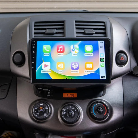 Toyota RAV4 Head Unit Upgrade Kit (2006-2011) - 9inch Wireless Multitouch Smartscreen with Apple Carplay Android Auto Toyota RAV4 Head Unit Upgrade Kit (2006-2011) - 9inch Wireless Multitouch Smartscreen with Apple Carplay Android Auto