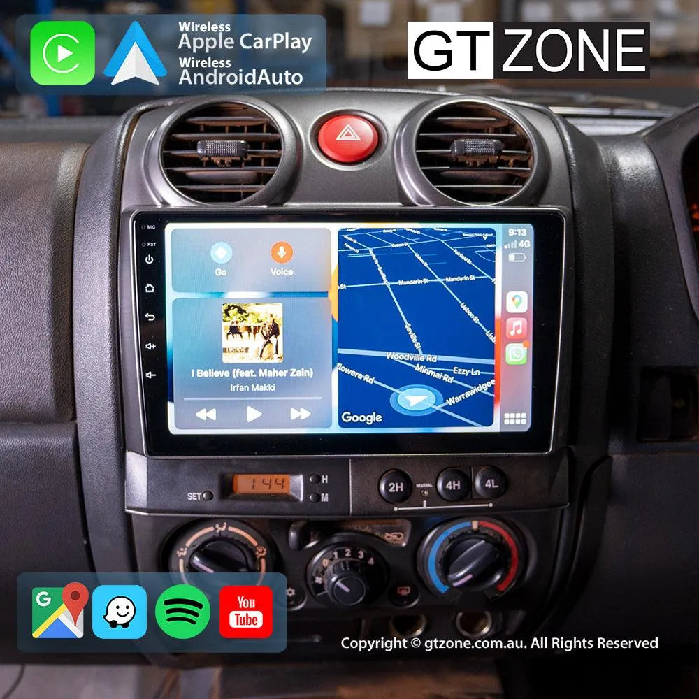 Isuzu D-Max Head Unit Upgrade Kit (2009-2012) - 9inch Wireless Multitouch Smartscreen with Apple Carplay Android Auto Isuzu D-Max Head Unit Upgrade Kit (2009-2012) - 9inch Wireless Multitouch Smartscreen with Apple Carplay Android Auto
