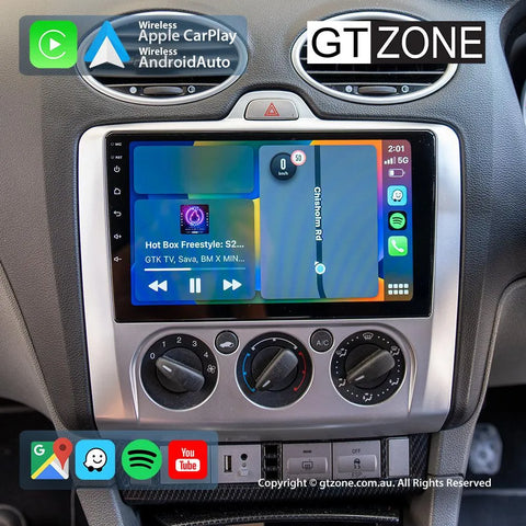 Ford Focus Head Unit Upgrade Kit (2005-2011) - 9inch Wireless Multitouch Smartscreen with Apple Carplay Android Auto Ford Focus Head Unit Upgrade Kit (2005-2011) - 9inch Wireless Multitouch Smartscreen with Apple Carplay Android Auto