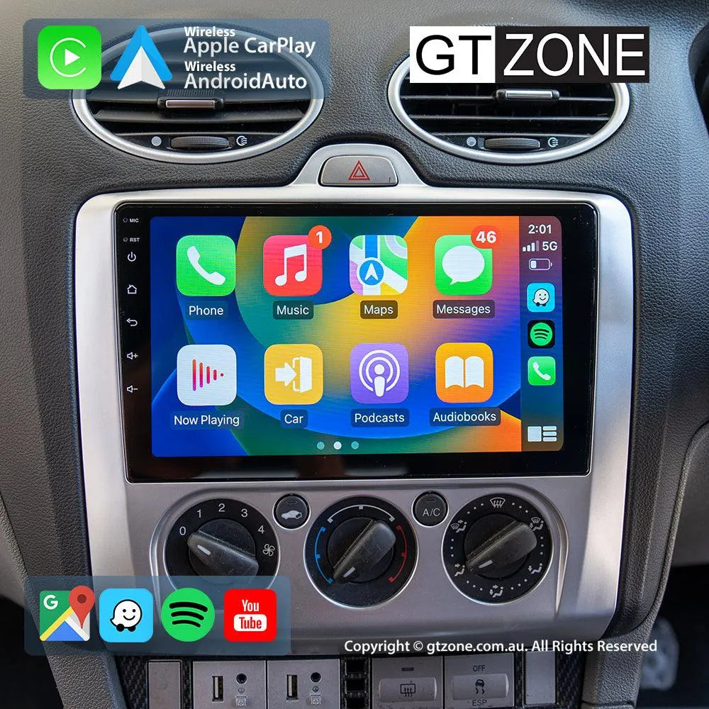 Ford Focus Head Unit Upgrade Kit (2005-2011) - 9inch Wireless Multitouch Smartscreen with Apple Carplay Android Auto Ford Focus Head Unit Upgrade Kit (2005-2011) - 9inch Wireless Multitouch Smartscreen with Apple Carplay Android Auto