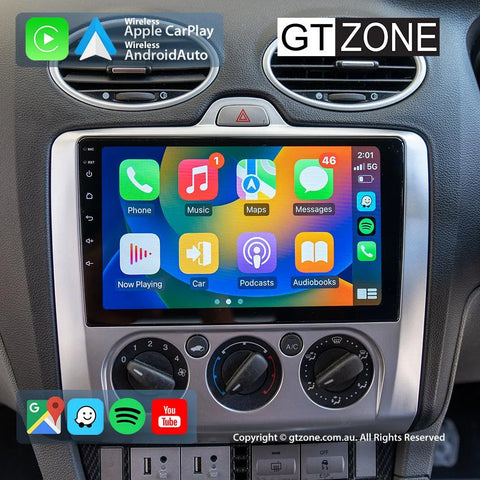 Ford Focus Head Unit Upgrade Kit (2005-2011) - 9inch Wireless Multitouch Smartscreen with Apple Carplay Android Auto Ford Focus Head Unit Upgrade Kit (2005-2011) - 9inch Wireless Multitouch Smartscreen with Apple Carplay Android Auto