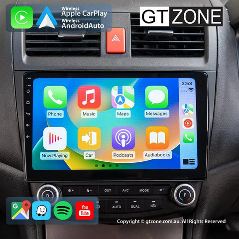 Honda Accord Head Unit Upgrade Kit (2003-2007) - 9inch Wireless Multitouch Smartscreen With Apple Carplay Android Auto Honda Accord Head Unit Upgrade Kit (2003-2007) - 9inch Wireless Multitouch Smartscreen With Apple Carplay Android Auto
