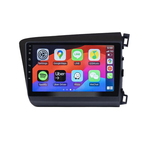 Honda Civic Head Unit Upgrade Kit (2012-2015) - 9inch Wireless Apple Carplay Android Auto Honda Civic Head Unit Upgrade Kit (2012-2015) - 9inch Wireless Apple Carplay Android Auto
