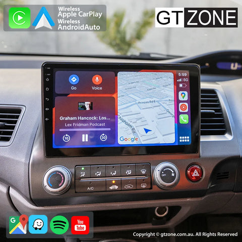 Honda Civic Head Unit Upgrade Kit (2006-2011) - 9inch Wireless Multitouch Smartscreen with Apple Carplay Android Auto (Copy) Honda Civic Head Unit Upgrade Kit (2006-2011) - 9inch Wireless Multitouch Smartscreen with Apple Carplay Android Auto (Copy)