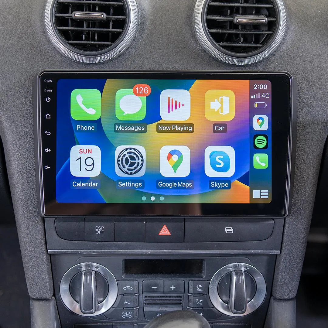 Audi A3 Head Unit Upgrade Kit (2006-2012) - 9inch Wireless Multitouch Smartscreen with Apple Carplay Android Auto Audi A3 Head Unit Upgrade Kit (2006-2012) - 9inch Wireless Multitouch Smartscreen with Apple Carplay Android Auto