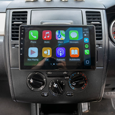 Nissan Tiida Head Unit Upgrade Kit (2006-2013) - 9 inch Wireless Apple Carplay Android Auto Nissan Tiida Head Unit Upgrade Kit (2006-2013) - 9 inch Wireless Apple Carplay Android Auto