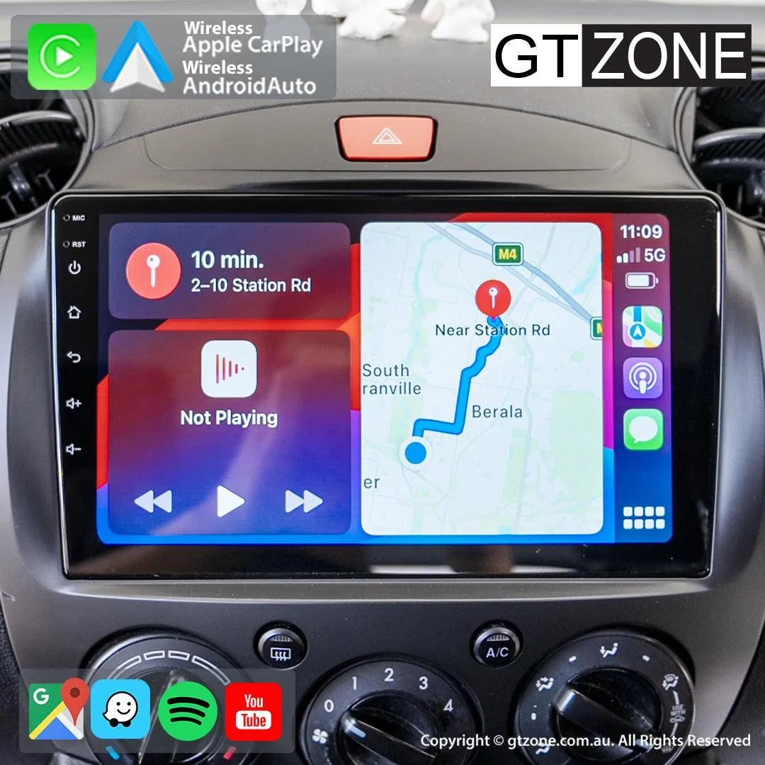 Mazda 2 Apple Carplay & Android Auto Upgrade Kit (2007-2014) - 9 inch Touchscreen Car Stereo Head Unit Mazda 2 Apple Carplay & Android Auto Upgrade Kit (2007-2014) - 9 inch Touchscreen Car Stereo Head Unit
