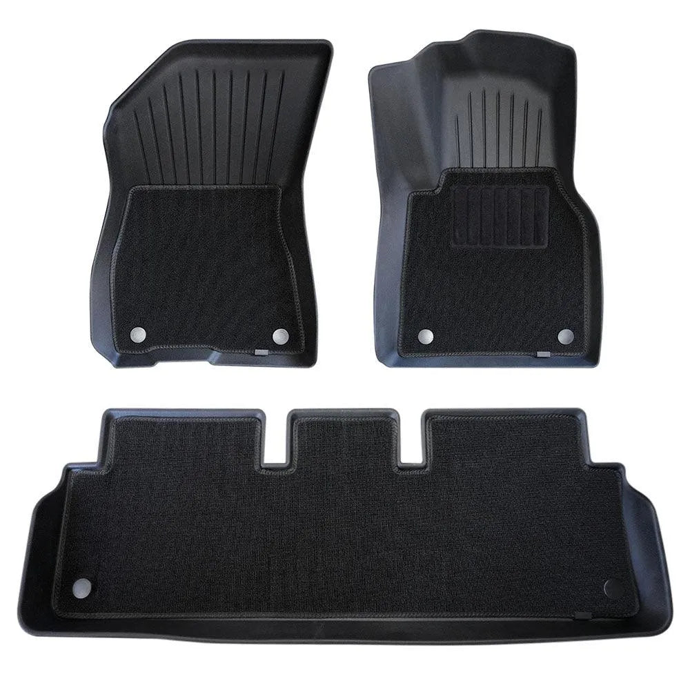 Tesla Model 3 All Weather Waterproof TPE Floor Mat with Removable Anti-Slip Carpet. Tesla Model 3 All Weather Waterproof TPE Floor Mat with Removable Anti-Slip Carpet.