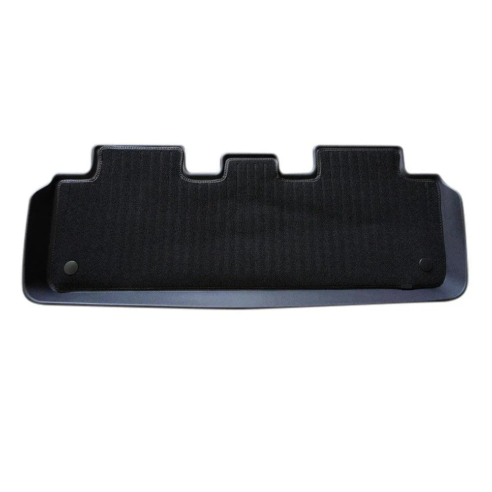 Tesla Model Y All Weather Waterproof TPE rear Floor Mat with removable anti-slip carpet. Tesla Model Y All Weather Waterproof TPE rear Floor Mat with removable anti-slip carpet.