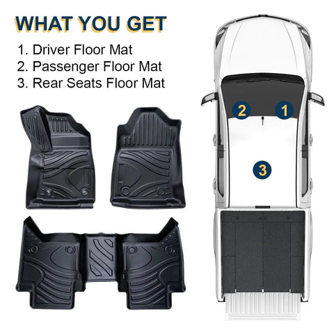 Toyota Hilux N80 Custom-Fit All Weather Waterproof TPE Floor Mat Toyota Hilux N80 Custom-Fit All Weather Waterproof TPE Floor Mat