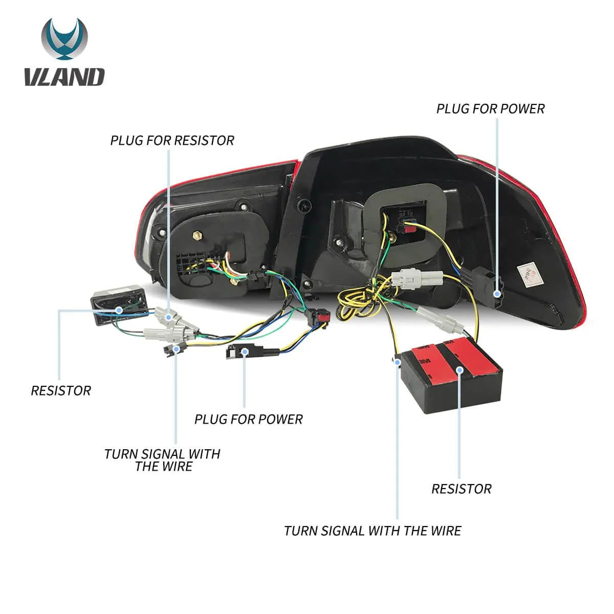VW Golf Mk6 Sequential Red LED Tail Lights Vland - gtzone VW Golf Mk6 Sequential Red LED Tail Lights Vland - gtzone