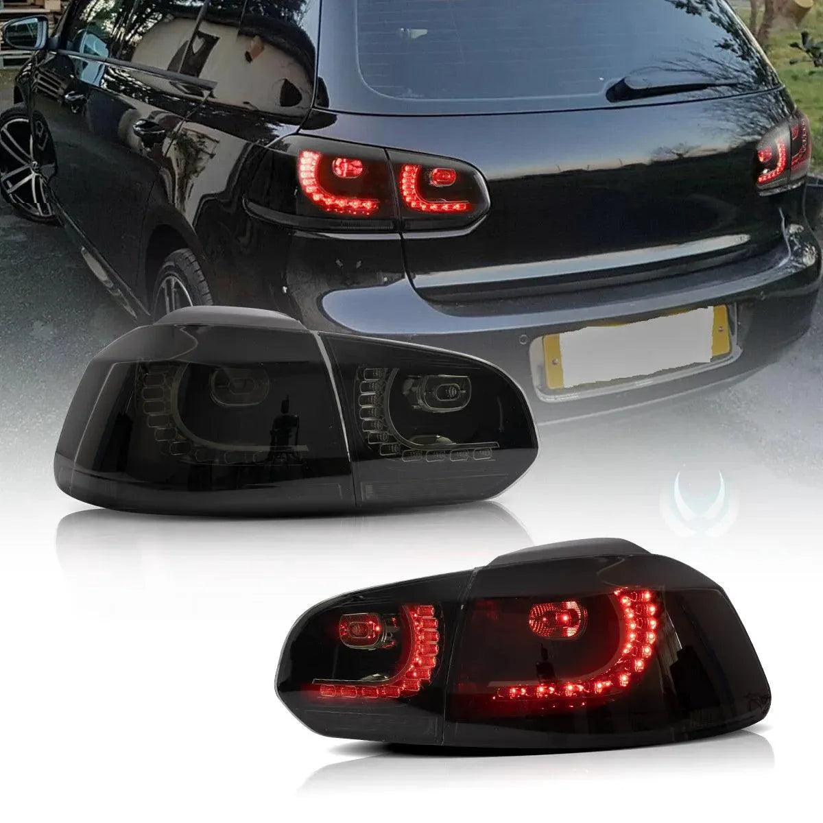 VW Golf Mk6 Sequential Red LED Tail Lights Vland - gtzone VW Golf Mk6 Sequential Red LED Tail Lights Vland - gtzone