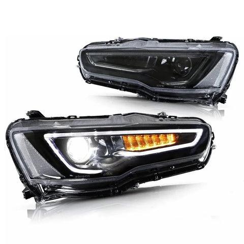 Mitsubishi Lancer 2008-2018 Evo X - Vland Sequential LED Head Lights Mitsubishi Lancer 2008-2018 Evo X - Vland Sequential LED Head Lights
