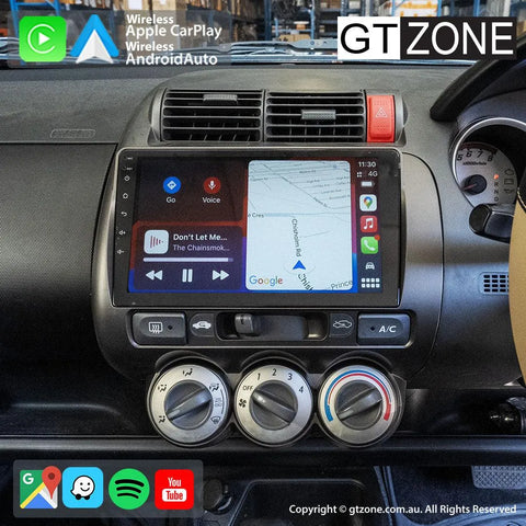 Honda Jazz Head Unit Upgrade Kit (2002-2008) - 9inch Wireless Multitouch Smartscreen with Apple Carplay Android Auto Honda Jazz Head Unit Upgrade Kit (2002-2008) - 9inch Wireless Multitouch Smartscreen with Apple Carplay Android Auto