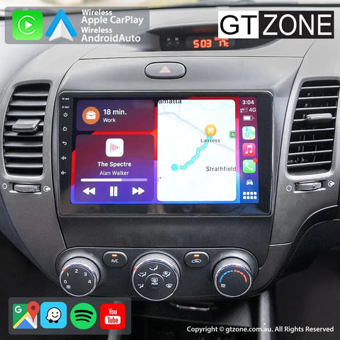 Kia Cerato Head Unit Upgrade Kit (2013-2018) - 9inch Wireless Multitouch Smartscreen with Apple Carplay Android Auto Kia Cerato Head Unit Upgrade Kit (2013-2018) - 9inch Wireless Multitouch Smartscreen with Apple Carplay Android Auto