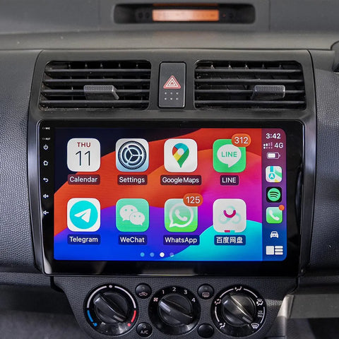 Suzuki Swift Head Unit Upgrade Kit (2005-2010) - 9inch Wireless Multitouch Smartscreen with Apple Carplay Android Auto Suzuki Swift Head Unit Upgrade Kit (2005-2010) - 9inch Wireless Multitouch Smartscreen with Apple Carplay Android Auto