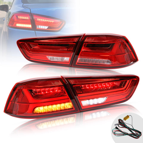 Mitsubishi Lancer 2008-2018 Evo X - Vland Sequential LED Tail Lights