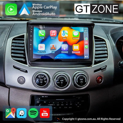 Mitsubishi Triton Head Unit Upgrade Kit (2007-2015) - 9inch Wireless Multitouch Smartscreen with Apple Carplay Android Auto