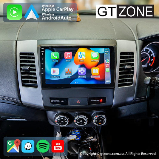 Mitsubishi Outlander Head Unit Upgrade Kit (2007-2012) - 9inch Wireless Multitouch Smartscreen with Apple Carplay Android Auto 1000