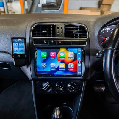 Volkswagen Polo Head Unit Upgrade Kit (2010-2014) - 9inch Wireless Multitouch Smartscreen with Apple Carplay Android Auto