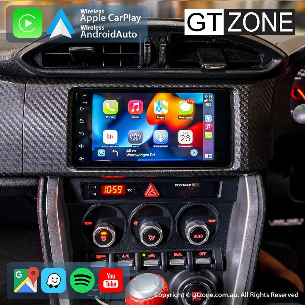 Toyota 86 Head Unit Upgrade Kit - 7inch Wireless MultiTouch Smartscreen with Apple Carplay Android Auto