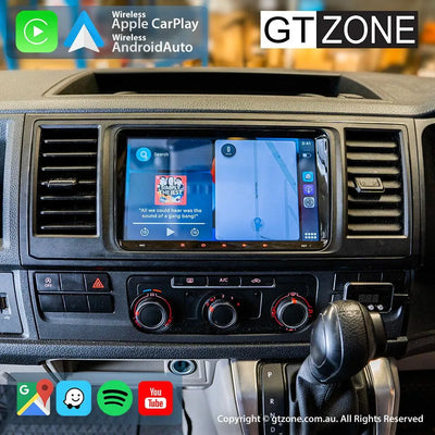 Volkswagen Transporter T6 Head Unit Upgrade Kit (2016-2019) - 9inch Wireless Multitouch Smartscreen with Apple Carplay Android Auto