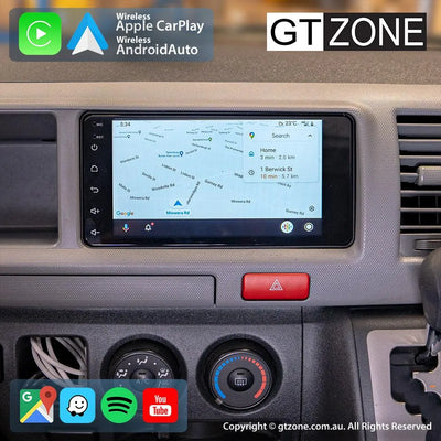 Toyota Hiace Carplay Android Auto Head Unit Stereo 2004-2019 - gtzone