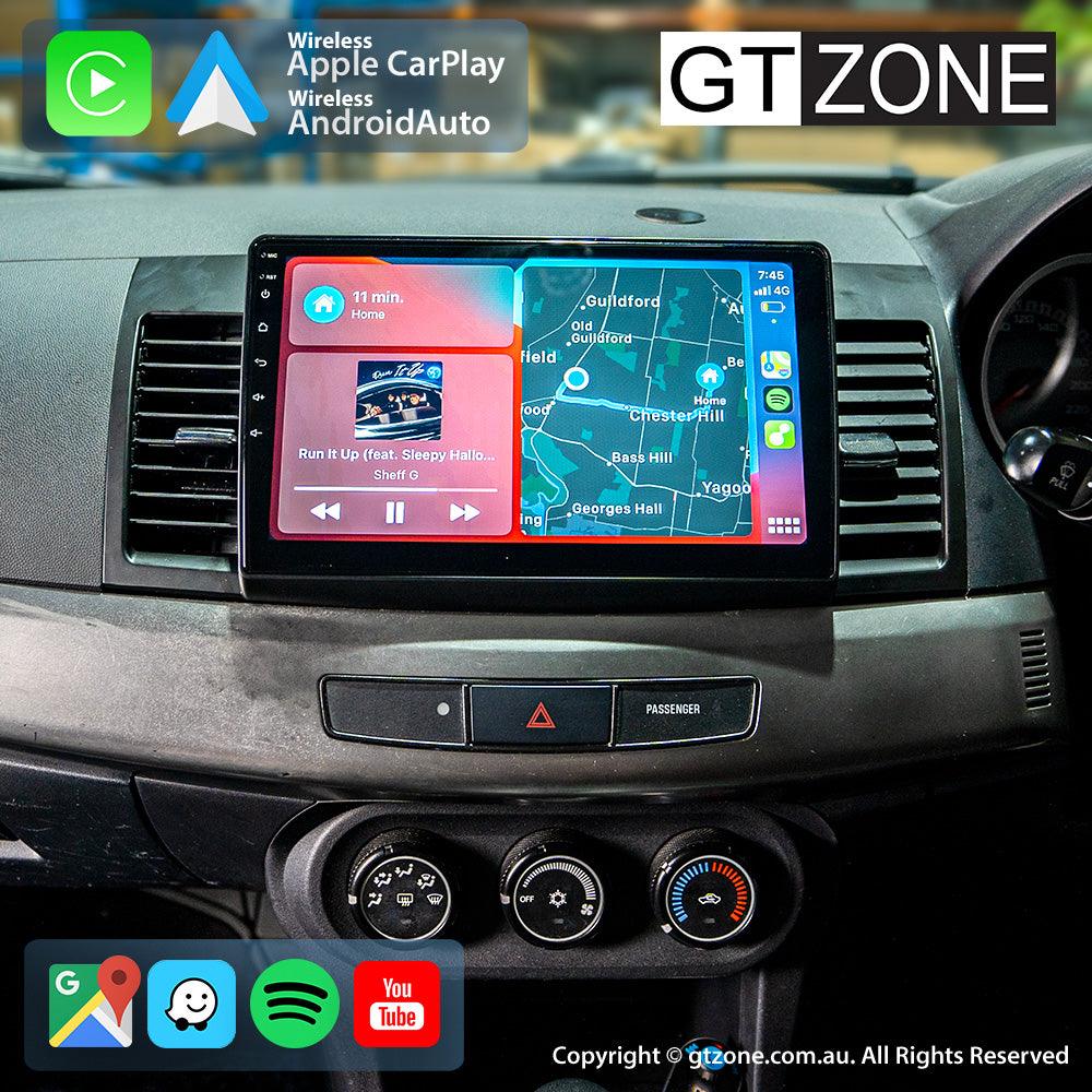 Mitsubishi Lancer Carplay Android Auto Head Unit Stereo 2007-Present 10 inch - gtzone