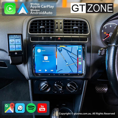Volkswagen Polo Head Unit Upgrade Kit (2010-2014) - 9inch Wireless Multitouch Smartscreen with Apple Carplay Android Auto