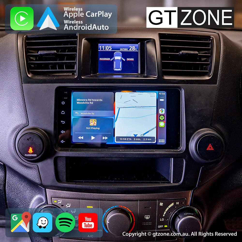 Toyota Kluger Carplay Android Auto Head Unit Stereo 2007-2013 - gtzone