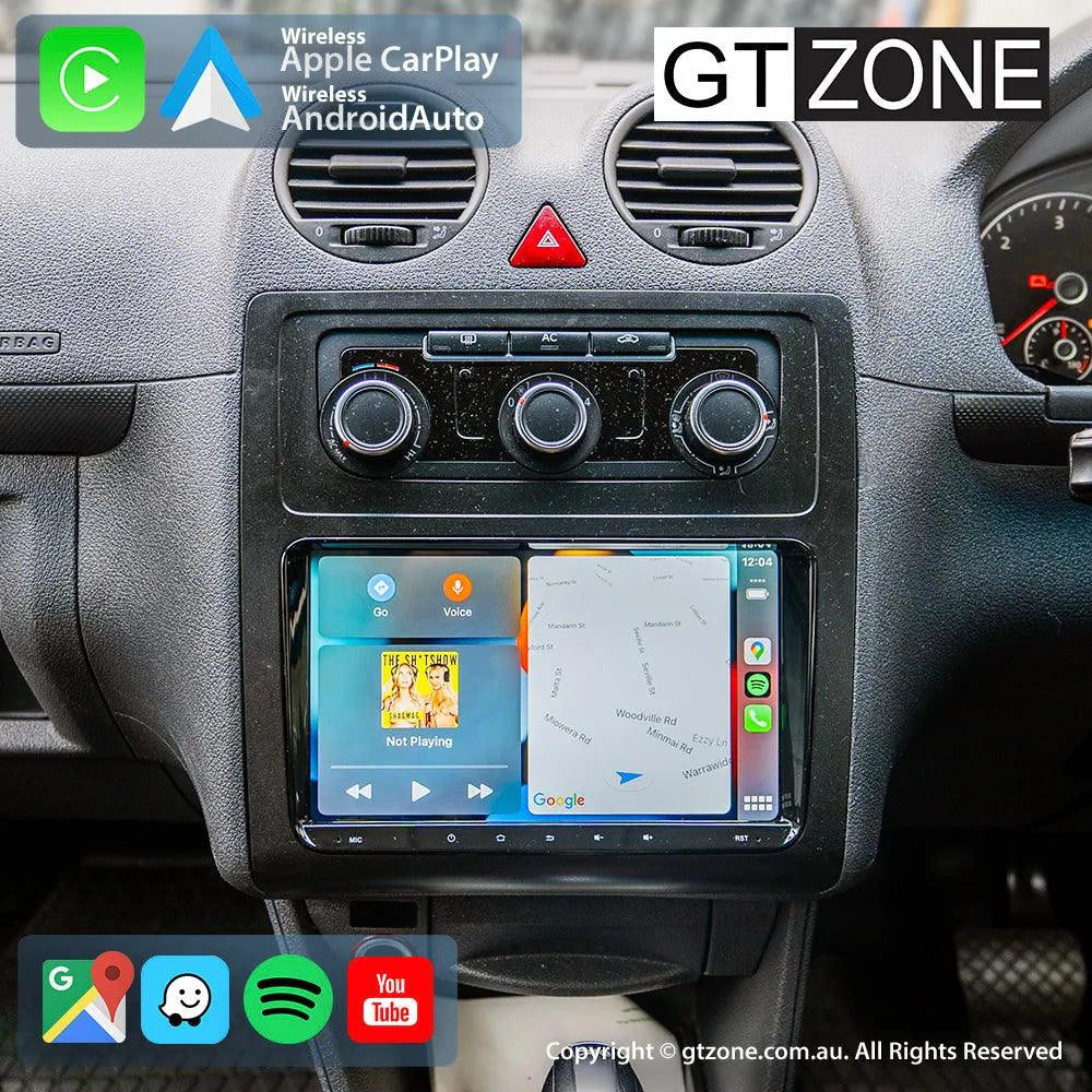 Volkswagen Caddy Head Unit Upgrade Kit (2005-2015) - 9inch Wireless Multitouch Smartscreen with Apple Carplay Android Auto
